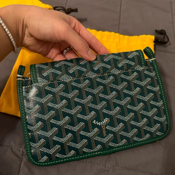 NEW- Goyard Plumet Crossbody in Green - Picture 9 of 11